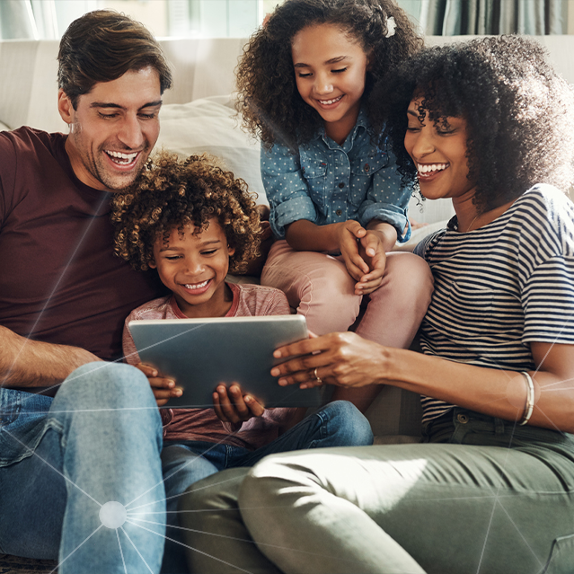 Family Using a Tablet