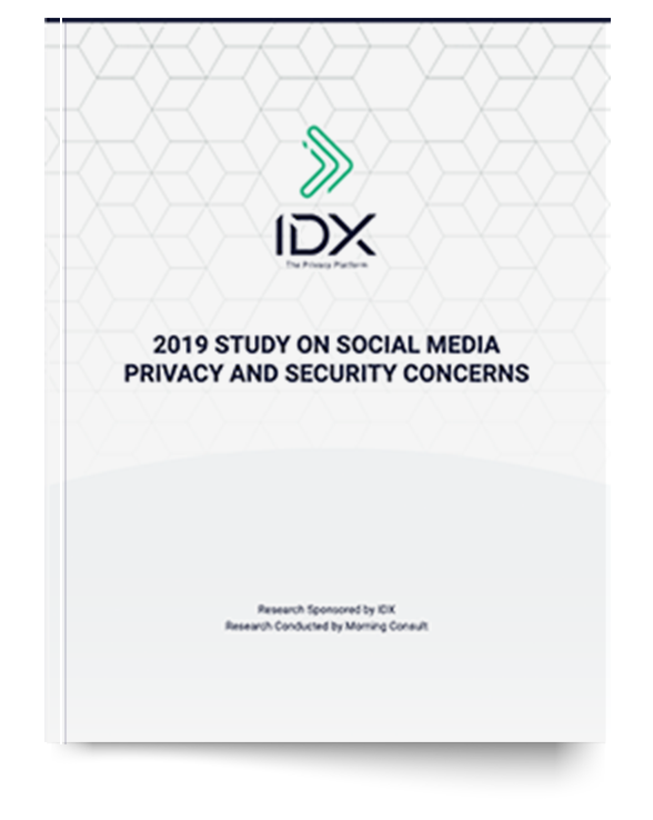Image of the front of the 2019 Study on Social Media Privacy and Security Concerns