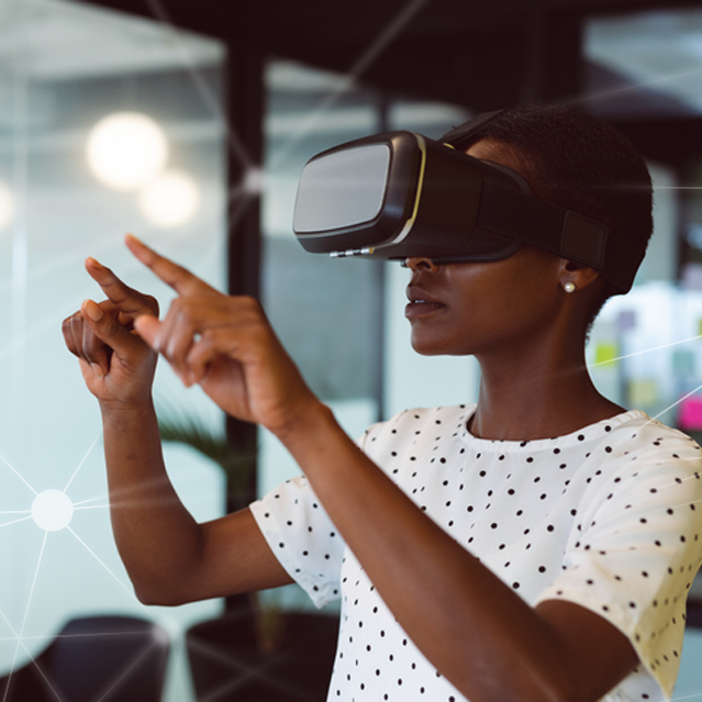 Women Using VR Headset