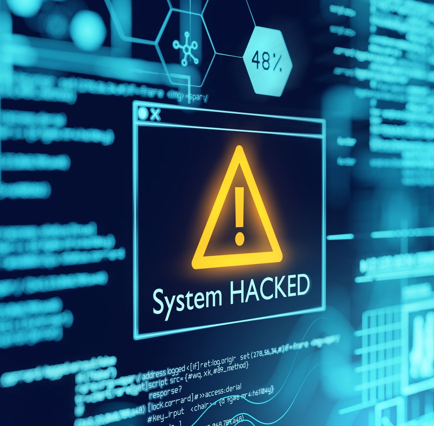 System hacked by ransomware attack